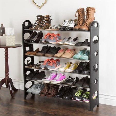 TRADEMARK GLOBAL Trademark Global 83-26-6 6-Tier Space Saver Shoe Rack 83-26-6